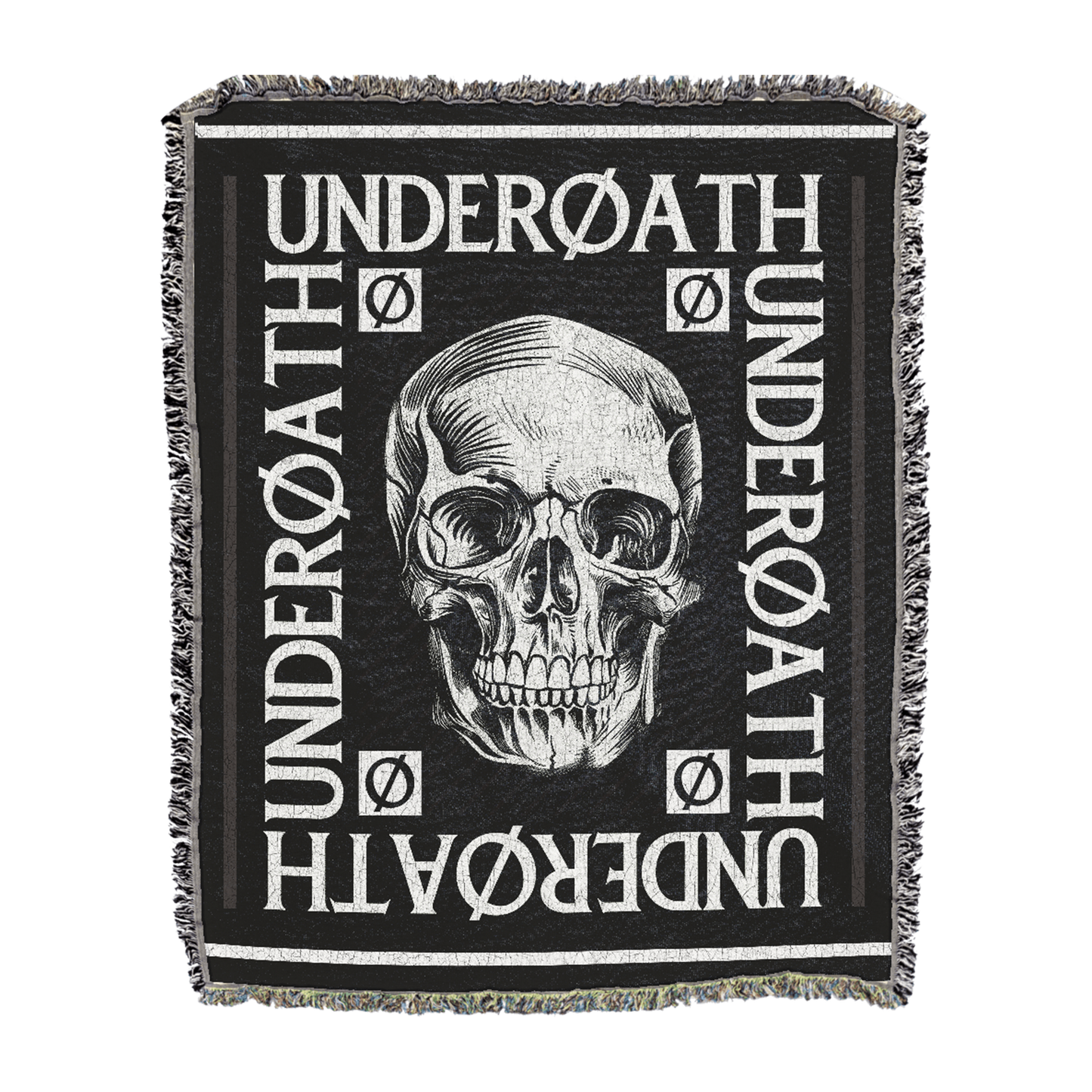 Skull Knitted Blanket